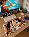 Monkey D. Luffy Gear Face Tufted Desk Mat
