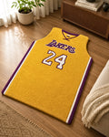 LA Lakers #24 Jersey Shaped Tufted Rug