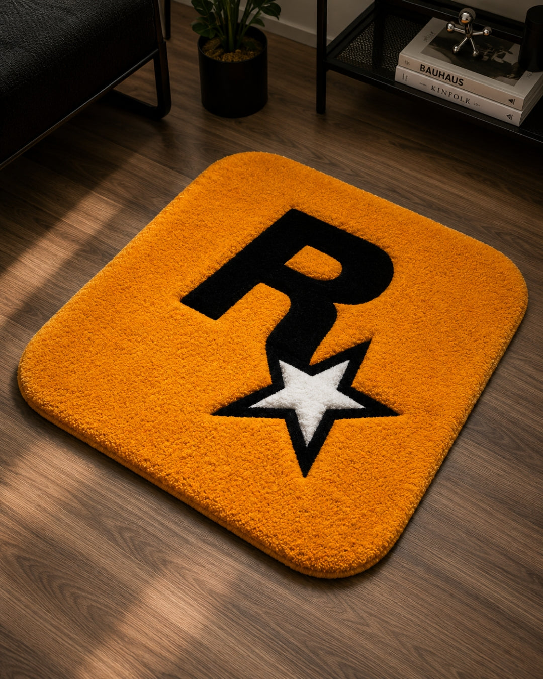 Rockstar Games Logo Tufted Rug