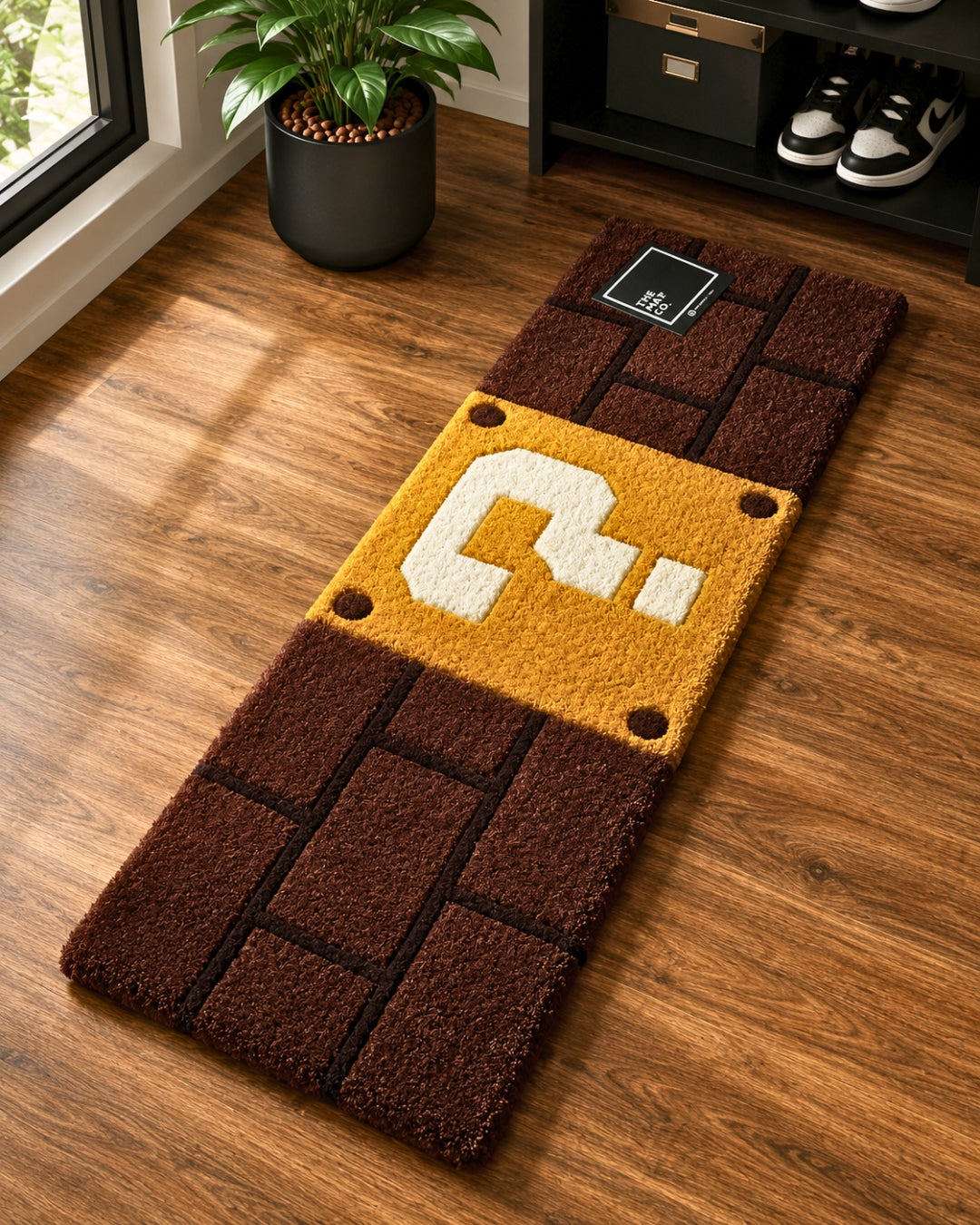 Super Mario Question Mark Block Runner Rug