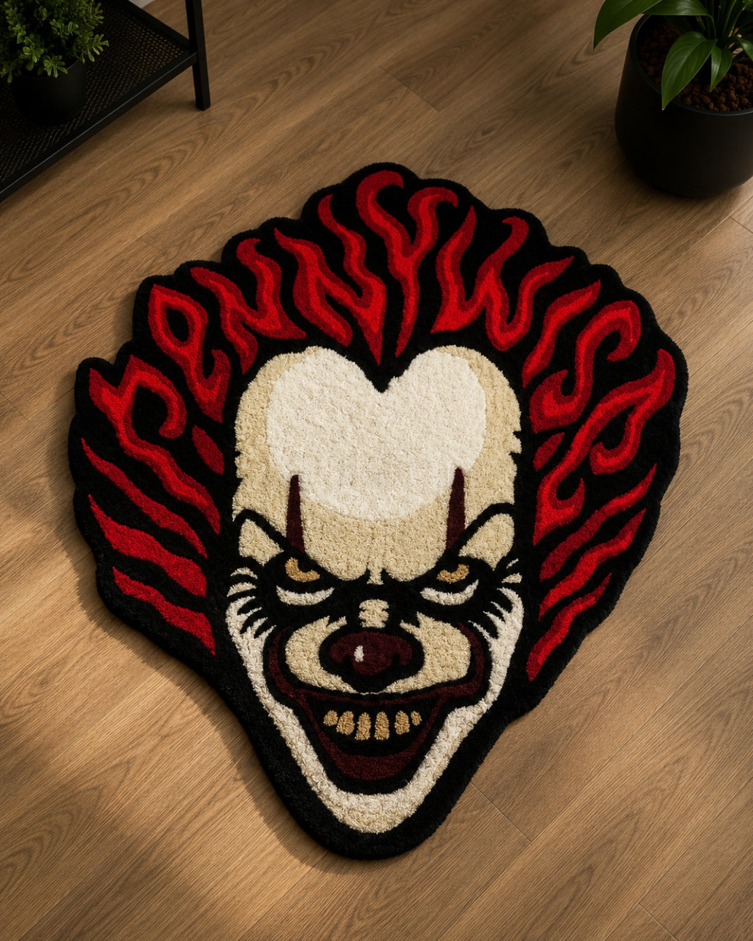 Pennywise the Clown Shaped Horror Rug