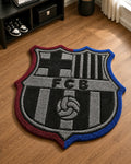 FC Barcelona Crest Shaped Tufted Rug